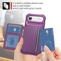iPhone Air TPU-deksel med kortholder - Lilla