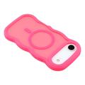 iPhone Air Bølgekant magnetisk hybrid-deksel - varm rosa