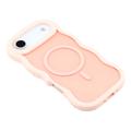 iPhone Air Bølgekant magnetisk hybrid-deksel - rosa