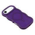iPhone Air Bølgekant magnetisk hybrid-deksel - Lilla