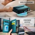 iPhone Duo CaseMe C36 RFID-blokkerende lommeboketui - Grønn