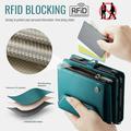 iPhone Duo CaseMe C36 RFID-blokkerende lommeboketui - Grønn
