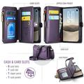 iPhone Duo CaseMe C36 RFID-blokkerende lommeboketui - Lilla
