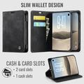 iPhone Duo Caseme 013 Series Lommebok-deksel - Svart