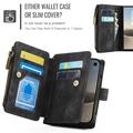 iPhone Duo Caseme C30 Multifunksjonell Lommebok-deksel - Svart
