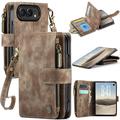 iPhone Duo Caseme C30 Multifunksjonell Lommebok-deksel - Brun