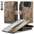 iPhone Duo Caseme C30 Multifunksjonell Lommebok-deksel - Brun