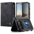 iPhone Duo Caseme C49 2-i-1 avtakbar lommebokveske - MagSafe-kompatibel, RFID - Svart