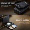 iPhone Duo Caseme C49 2-i-1 avtakbar lommebokveske - MagSafe-kompatibel, RFID - Svart