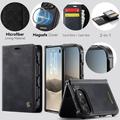 iPhone Duo Caseme C49 2-i-1 avtakbar lommebokveske - MagSafe-kompatibel, RFID - Svart