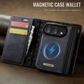 iPhone Duo Caseme C49 2-i-1 avtakbar lommebokveske - MagSafe-kompatibel, RFID - Svart
