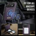 iPhone Duo Caseme C49 2-i-1 avtakbar lommebokveske - MagSafe-kompatibel, RFID - Lilla