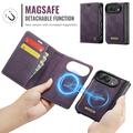 iPhone Duo Caseme C49 2-i-1 avtakbar lommebokveske - MagSafe-kompatibel, RFID - Lilla