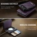 iPhone Duo Caseme C49 2-i-1 avtakbar lommebokveske - MagSafe-kompatibel, RFID - Lilla