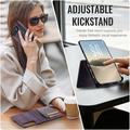 iPhone Duo Caseme C49 2-i-1 avtakbar lommebokveske - MagSafe-kompatibel, RFID - Lilla