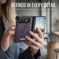 iPhone Duo Caseme C49 2-i-1 avtakbar lommebokveske - MagSafe-kompatibel, RFID - Lilla