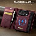 iPhone Duo Caseme C49 2-i-1 avtakbar lommebokveske - MagSafe-kompatibel, RFID - rød