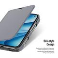 iPhone Duo Dux Ducis Fort Series flip-etui - grå
