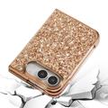 iPhone Duo Glitter Series Hybrid-deksel - Gull