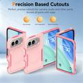 iPhone Duo magnetisk-deksel med beskyttelsesglass og kameralinsbeskytter - rosa