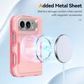 iPhone Duo magnetisk-deksel med beskyttelsesglass og kameralinsbeskytter - rosa
