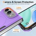 iPhone Duo magnetisk-deksel med beskyttelsesglass og kameralinsbeskytter - lilla
