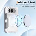 iPhone Duo magnetisk-deksel med beskyttelsesglass og kameralinsbeskytter - hvit