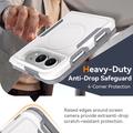 iPhone Duo magnetisk-deksel med beskyttelsesglass og kameralinsbeskytter - hvit