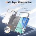 iPhone Duo magnetisk-deksel med beskyttelsesglass og kameralinsbeskytter - hvit