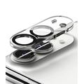 iPhone Duo Ringke Heldekkende kameralinsebeskytter - 2 stk. - Svart / klar