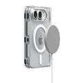 iPhone Duo Spigen Ultra Hybrid Pro MagFit-deksel - Klar / Hvit