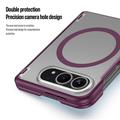 iPhone Fold Dux Ducis Expn Hybrid-deksel - MagSafe-kompatibelt - Mørk kirsebær