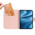 iPhone Fold Dux Ducis Skin Pro Flip-deksel - Rosa