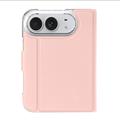 iPhone Fold Dux Ducis Skin Pro Flip-deksel - Rosa