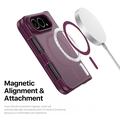 iPhone Duo Dux Ducis Yind Hybrid-deksel - MagSafe-kompatibel - Mørk kirsebær