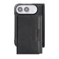 iPhone Duo magnetisk lommeboketui med tre fold – svart