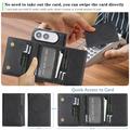 iPhone Duo magnetisk lommeboketui med tre fold – svart