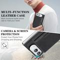 iPhone Duo magnetisk lommeboketui med tre fold – svart