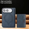 iPhone Duo magnetisk lommeboketui med tre fold – blå
