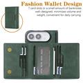 iPhone Fold magnetisk lommeboketui med tre fold – grønn