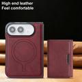 iPhone Fold magnetisk lommeboketui med tre fold – rød
