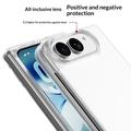 iPhone Fold Plast Deksel - Gjennomsiktig