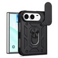 iPhone Fold Hybrid-deksel med Roterende Ring med Kameraskjold