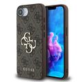 iPhone 16e Guess 4G Big Metal Logo Hybrid-deksel - Brun