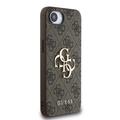 iPhone 16e Guess 4G Big Metal Logo Hybrid-deksel - Brun