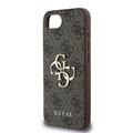 iPhone 16e Guess 4G Big Metal Logo Hybrid-deksel - Brun