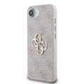 iPhone 16e Guess 4G Big Metal Logo Hybrid-deksel - Rosa