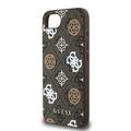 iPhone 16e Guess 4G Peony-deksel - MagSafe-kompatibel - Brun
