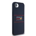 iPhone 16e Oracle Red Bull Racing horisontalt silikon-deksel med logo - MagSafe-kompatibel - Marine