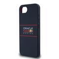 iPhone 16e Oracle Red Bull Racing horisontalt silikon-deksel med logo - MagSafe-kompatibel - Marine